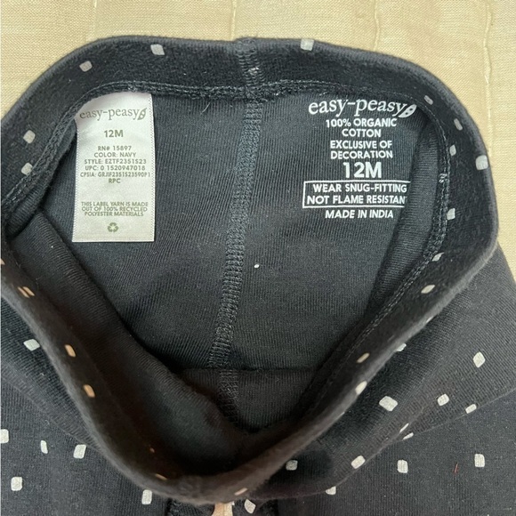 easy-peasy Toddler Unisex Blue Long Sleeve Pant Pajama Set 2-Piece Size 12M - Picture 13 of 16